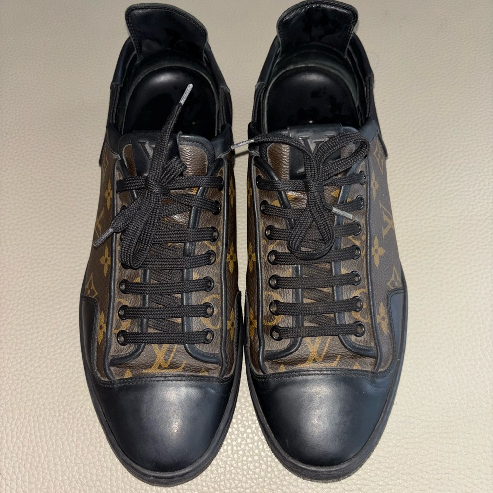 Louis Vuitton Black and Brown Luxury Sneakers